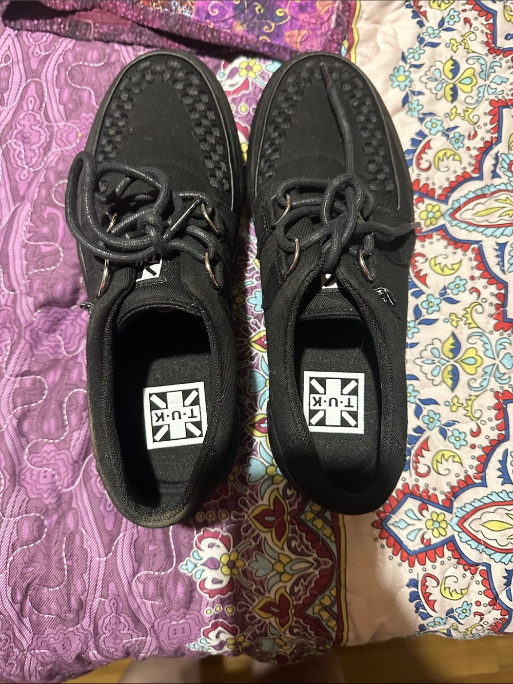 T.U.K Black Men's Classic Creeper Lace-Up Shoes